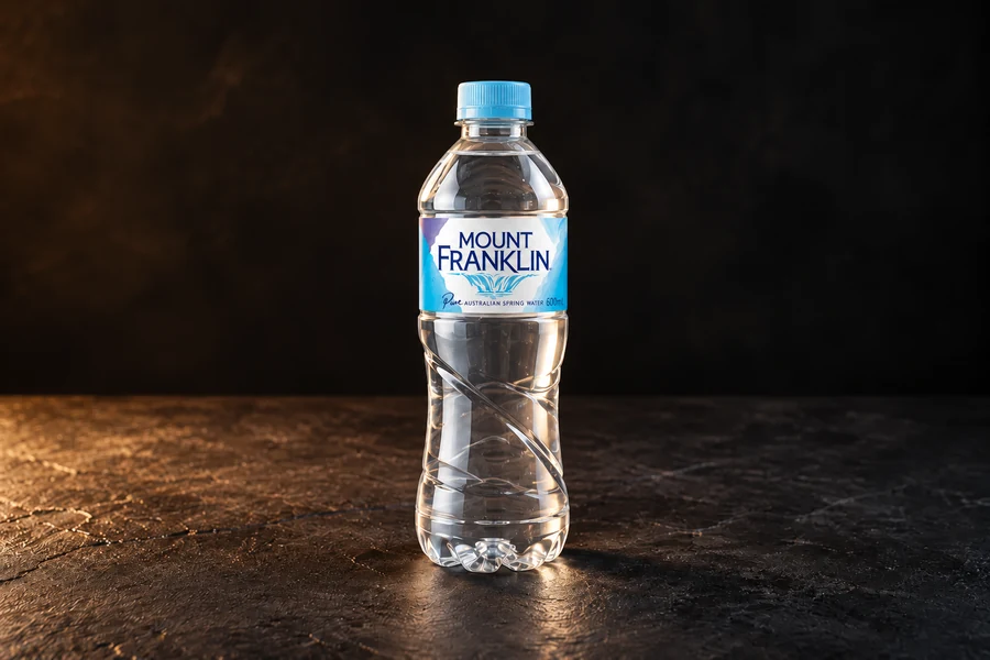 Mount Franklin 600 mL spring water bottle