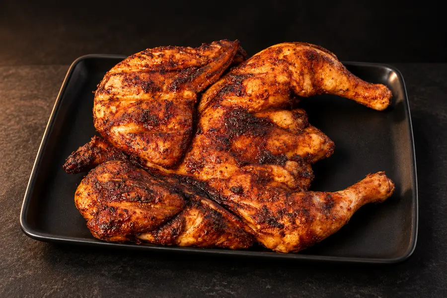 Whole charcoal chicken